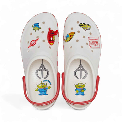 Classic Toy Story Planet Off-Court White Clogs
