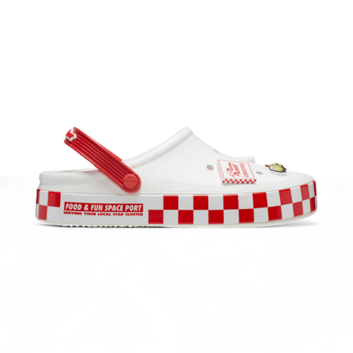 Classic Toy Story Planet Off-Court White Clogs